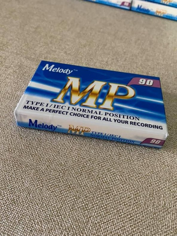 Melody Boş Kaset 90lık - MP Ses Kayıt Kaseti - Teyp Kaseti - 9