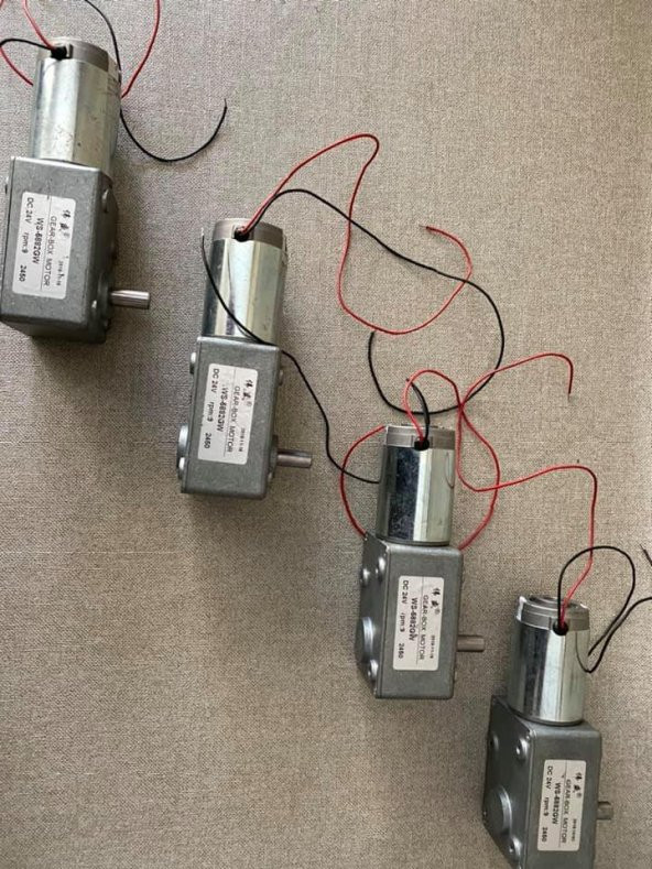 WS-5882GW 24V 9rpm Sonsuz Dişli Motor - Redüktörlü Motor - 8