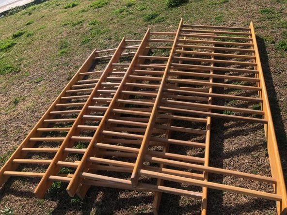 Ahşap Tırmanma Merdiveni 270x100cm (Kullanılmış )- Fizik Tedavi Rehabilitasyon Duvar Barı - 12