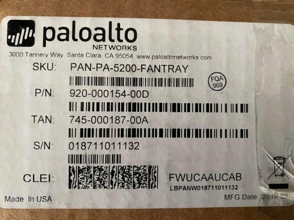 Palo Alto PA-5200 Serisi Yedek Fan Tepsisi - 5