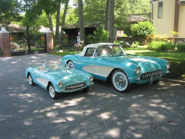 Chevrolet Corvette 1956 2/3 Model Araç - JR Classic 1956 - 4