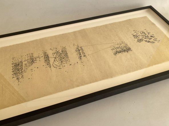 Asemic Sound Mappings Sergisi Asemik Resmi 31x66 cm 002 - 2