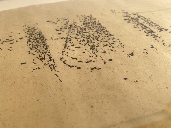 Asemic Sound Mappings Sergisi Asemik Resmi 31x66 cm 002 - 4