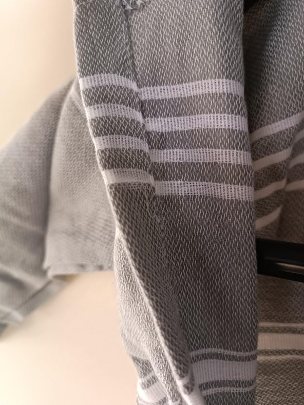 Kapüşonlu Çocuk Peştamal Bornoz 1-5 Yaş Gri - 13