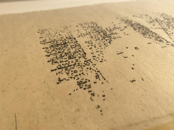Asemic Sound Mappings Sergisi Asemik Resmi 31x66 cm 002 - 3