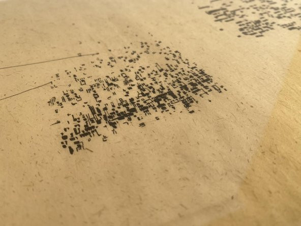 Asemic Sound Mappings Sergisi Asemik Resmi 31x66 cm 002 - 6