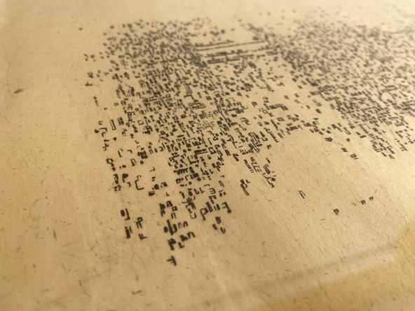 Asemic Sound Mappings Sergisi Asemik Resmi 31x66 cm 003 - 4