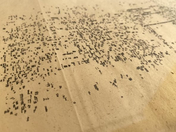 Asemic Sound Mappings Sergisi Asemik Resmi 31x66 cm 003 - 6