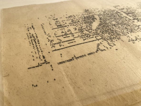 Asemic Sound Mappings Sergisi Asemik Resmi 31x66 cm 006 - 3