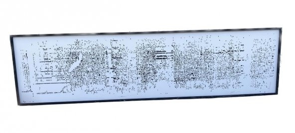 Asemic Sound Mappings Sergisi Asemik Resmi 62x244 cm 009