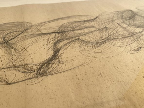 Asemic Sound Mappings Sergisi Asemik Resmi 31x66 cm 005 - 5