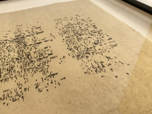 Asemic Sound Mappings Sergisi Asemik Resmi 31x66 cm 006 - 7