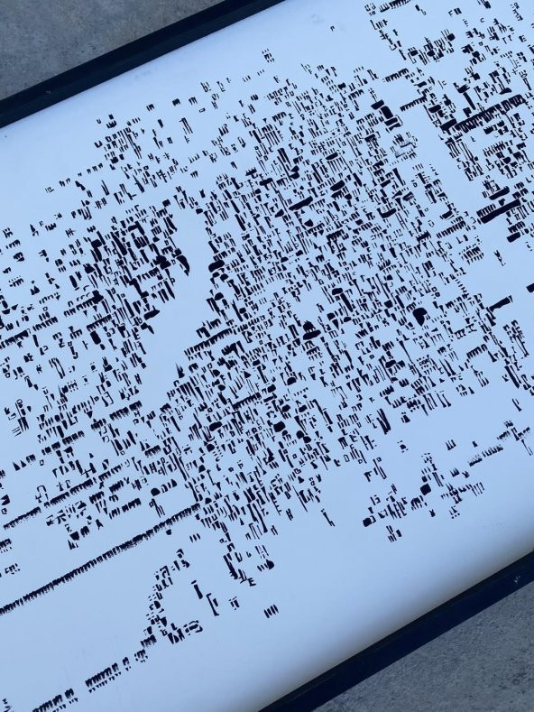 Asemic Sound Mappings Sergisi Asemik Resmi 62x244 cm 009 - 3