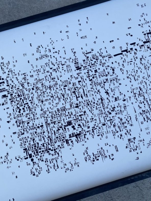 Asemic Sound Mappings Sergisi Asemik Resmi 62x244 cm 009 - 6