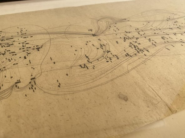Asemic Sound Mappings Sergisi Asemik Resmi 31x66 cm 007 - 4