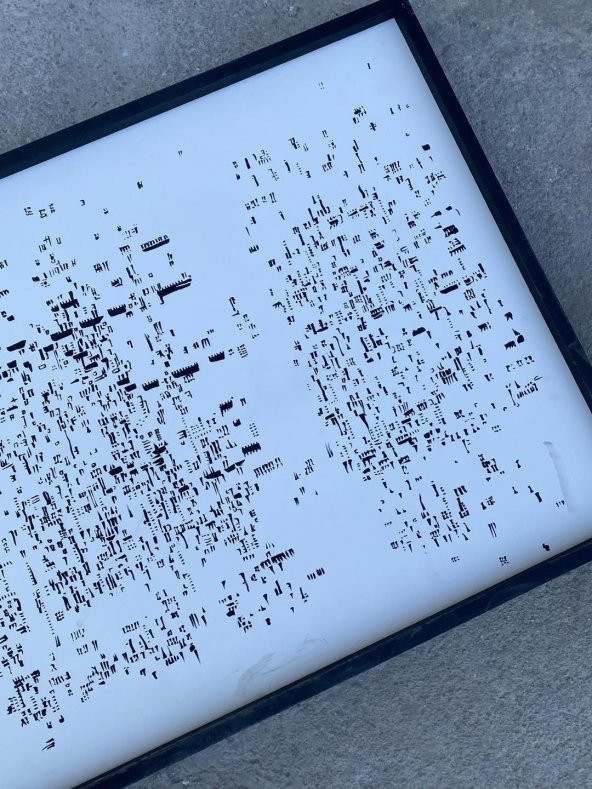 Asemic Sound Mappings Sergisi Asemik Resmi 62x244 cm 009 - 7