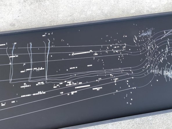 Asemic Sound Mappings Sergisi Asemik Resmi 62x244 cm 011 - 4