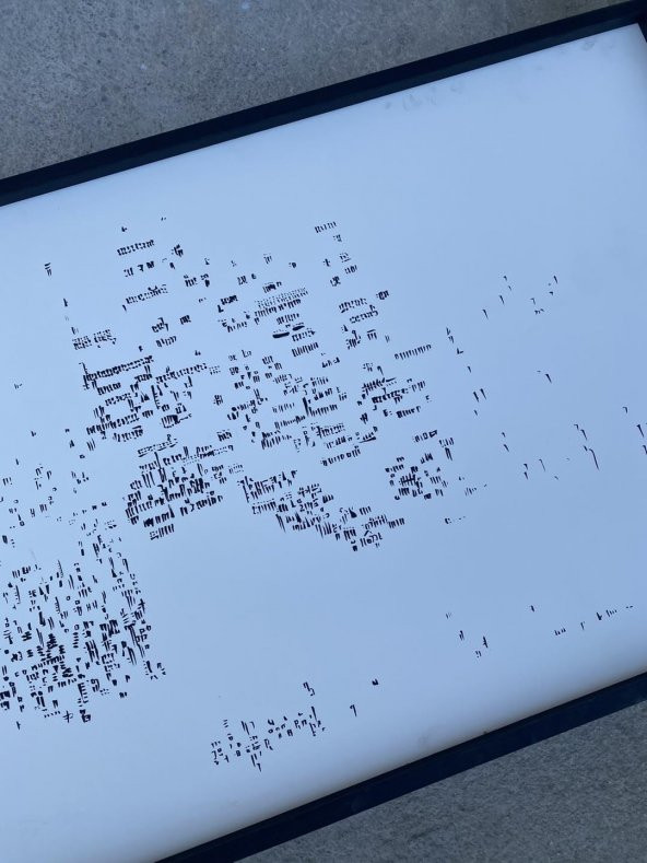 Asemic Sound Mappings Sergisi Asemik Resmi 62x244 cm 010 - 6