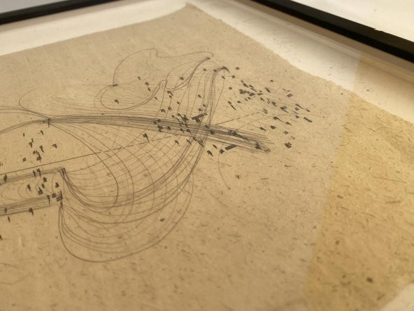 Asemic Sound Mappings Sergisi Asemik Resmi 31x66 cm 007 - 6