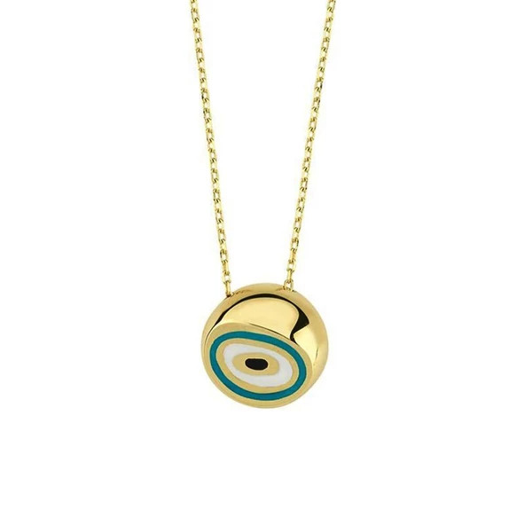 14 Ayar Altın Fortuna Kolye ürün görseli 1