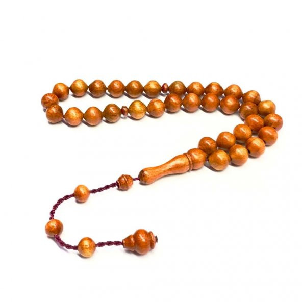 Kızıl Ağacı Malzeme Sistemli 10-10mm Küre Model Tesbih - Resim 2