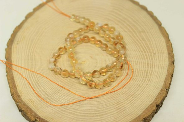 Sitrin Taşı Açık & Koyu Karışık Renk Dizi 6mm ürün görseli