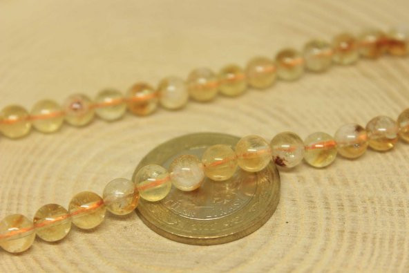 Sitrin Taşı Açık & Koyu Karışık Renk Dizi 6mm - Resim 2