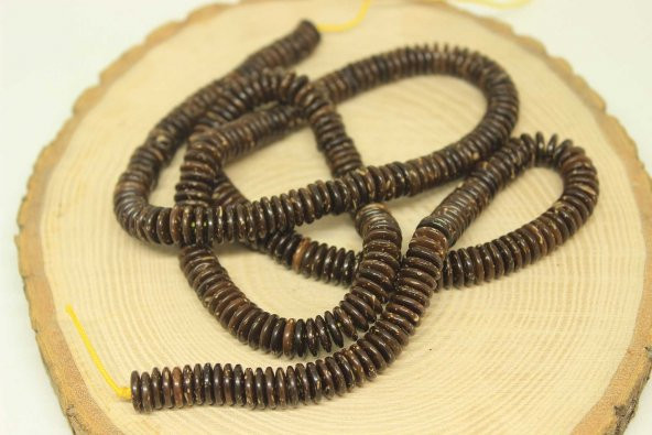 Hindistan Cevizi Kabuğu Dizi 8*2mm (65cm) ürün görseli