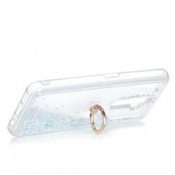 Oppo Reno 2Z Kılıf Sulu Simli Akışkan Silikon - 2