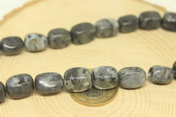 Spektrolit Taşı Dikdörtgen Şekilli Dizi (27610) - Resim 2