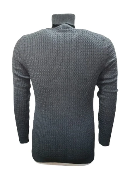 Ce-Ce 3199 Erkek Basic Tam Balıkçı Yaka Boğazlı Kazak - Resim 6