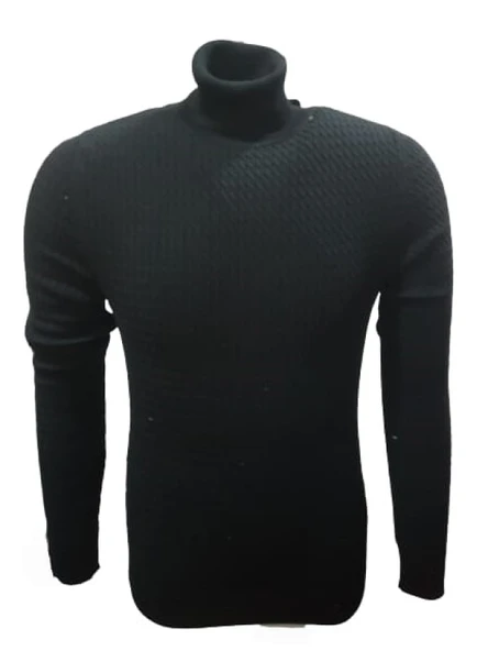 Ce-Ce 3199 Erkek Basic Tam Balıkçı Yaka Boğazlı Kazak - Resim 3