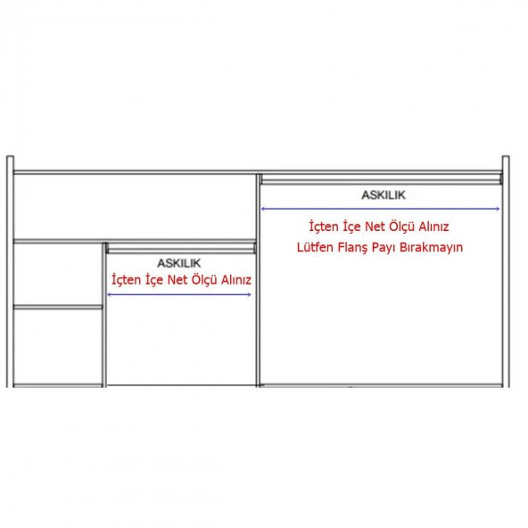 Led Işıklı Sensörlü 80-89 cm Dolap Içi Elbise Askı Borusu Pilli - 3