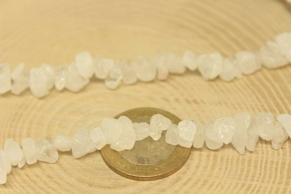 Kristal Kuvars Taşı Buzlu Renk Doğal Küçük Taşlar Dizi - Resim 2