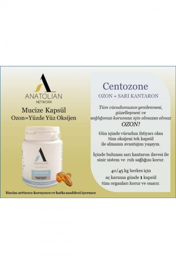CENTOZONE KAPSÜL - OZON + SARI KANTARON SOFJEL KAPSÜL - 5
