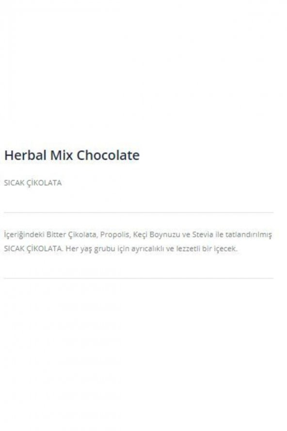 Herbal Mix Chocolate - SICAK ÇİKOLATA - 5