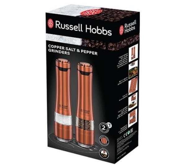 Russell Hobbs 28011-56 Classics Tuz ve Karabiber Değirmeni Bakır - 3