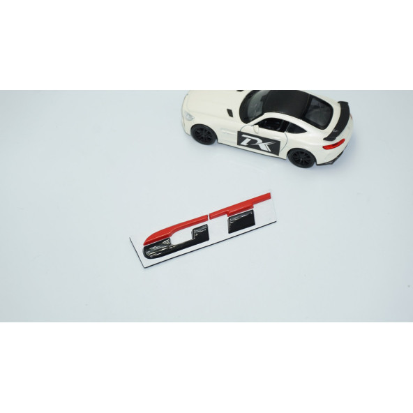 DK Tuning GT Bagaj Siyah Kırmızı ABS 3M 3D Bagaj Yazı Logo - Resim 2