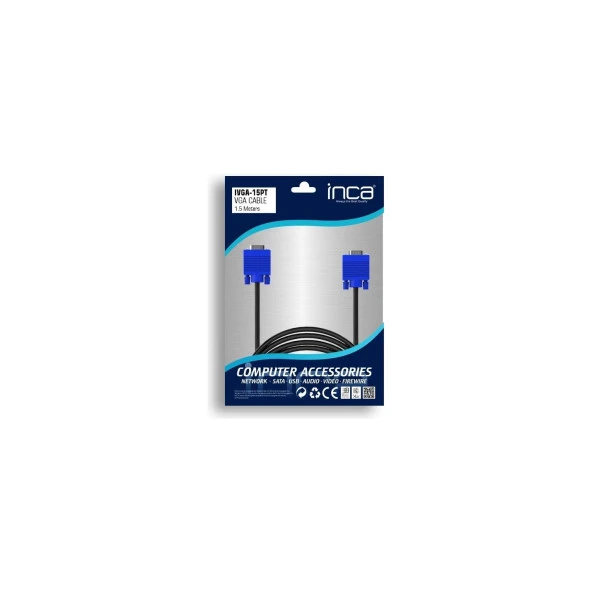 Inca 1.5 Metre Vga Görüntü Kablosu Bakır VGA Kablo - Resim 7