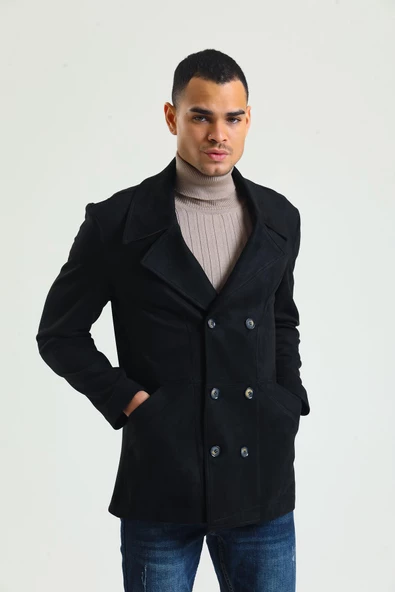 CEKMON Erkek Regular Fit Süet İçi Astarsız İnce Kaban - 7