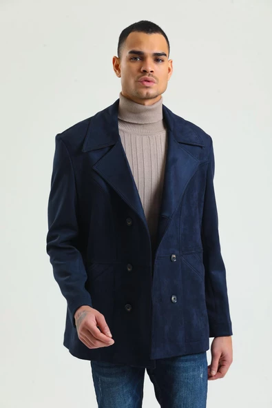 CEKMON Erkek Regular Fit Süet İçi Astarsız İnce Kaban - 10