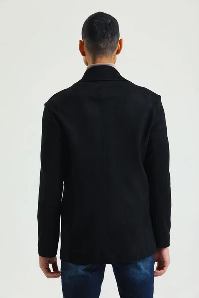 CEKMON Erkek Regular Fit Süet İçi Astarsız İnce Kaban - 3