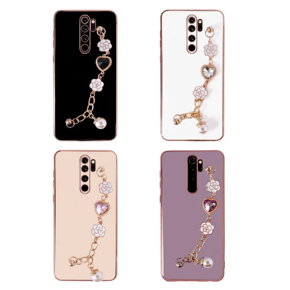 Zore Xiaomi ile uyumlu Redmi Note 8 Pro Kılıf El Tutamaçlı Kamera Korumalı Taka Silikon Kapak - 2