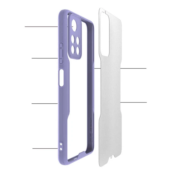 Zore Xiaomi ile uyumlu Redmi Note 11T 5G Kılıf Parfe Kapak - 3