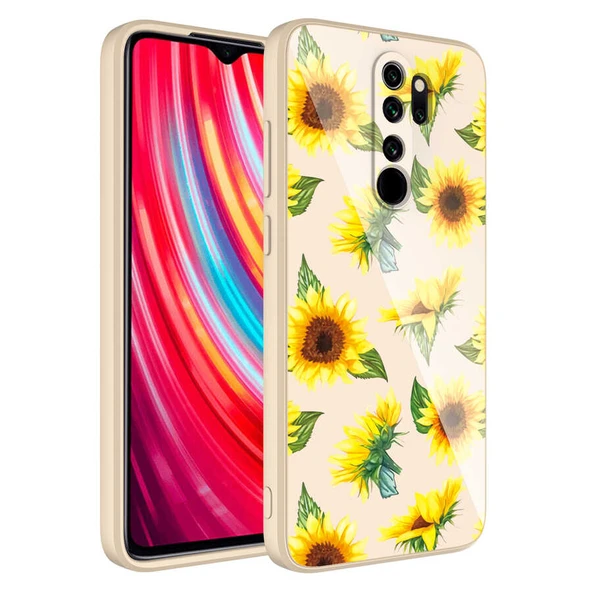 Zore Xiaomi ile uyumlu Redmi Note 8 Pro Kılıf Kamera Korumalı Desenli Sert Silikon Epoksi Kapak - 5