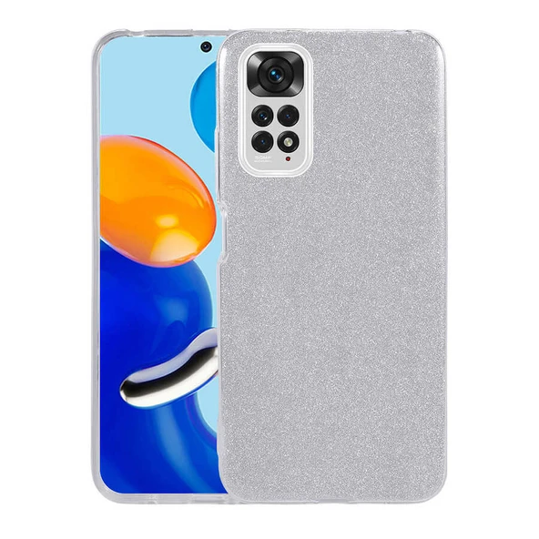 Zore Xiaomi ile uyumlu Redmi Note 11S Global Kılıf Shining Silikon - 6