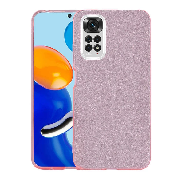 Zore Xiaomi ile uyumlu Redmi Note 11 Global Kılıf Shining Silikon - Resim 5