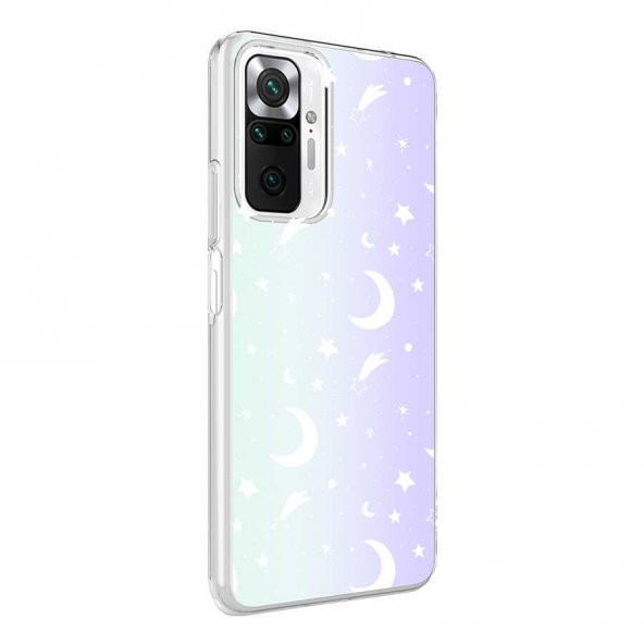 Xiaomi Redmi Note 10 Pro Kılıf M-Blue Desenli Kapak - 2