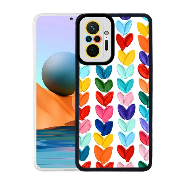 Zore Xiaomi ile uyumlu Redmi Note 10 Pro Kılıf M-Fit Desenli Kapak - 6