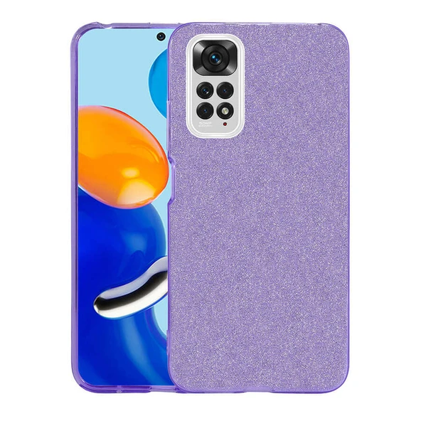 Zore Xiaomi ile uyumlu Redmi Note 11 Global Kılıf Shining Silikon - Resim 8
